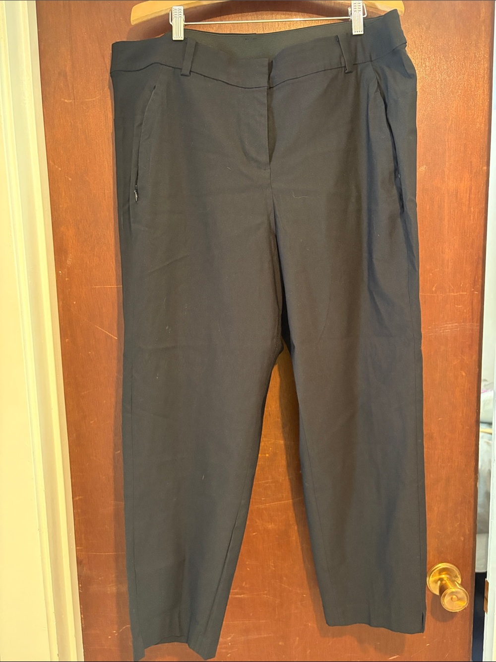 Lane Bryant Black Straight-Leg Trousers